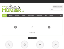 Tablet Screenshot of builtbyhumber.com